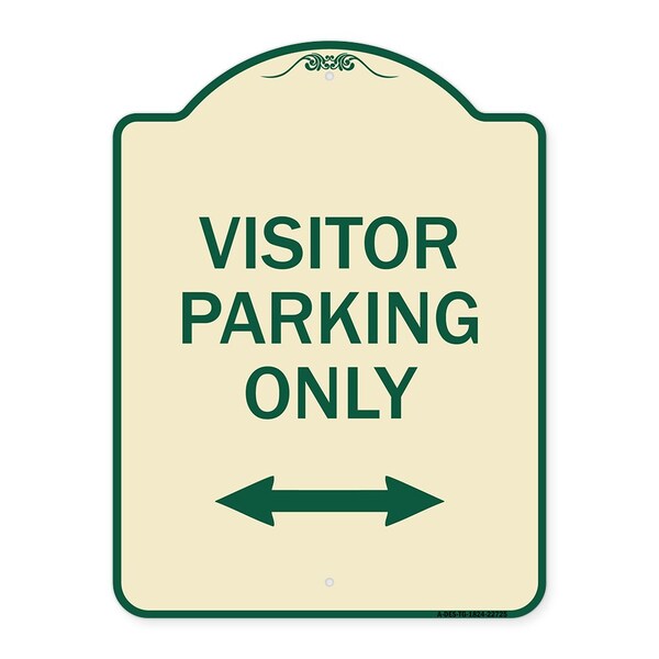 Visitor Parking Visitor Parking Heavy-Gauge Aluminum Architectural Sign, 24" x 18", TG-1824-22725